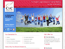 Tablet Screenshot of candcfamilylaw.co.uk